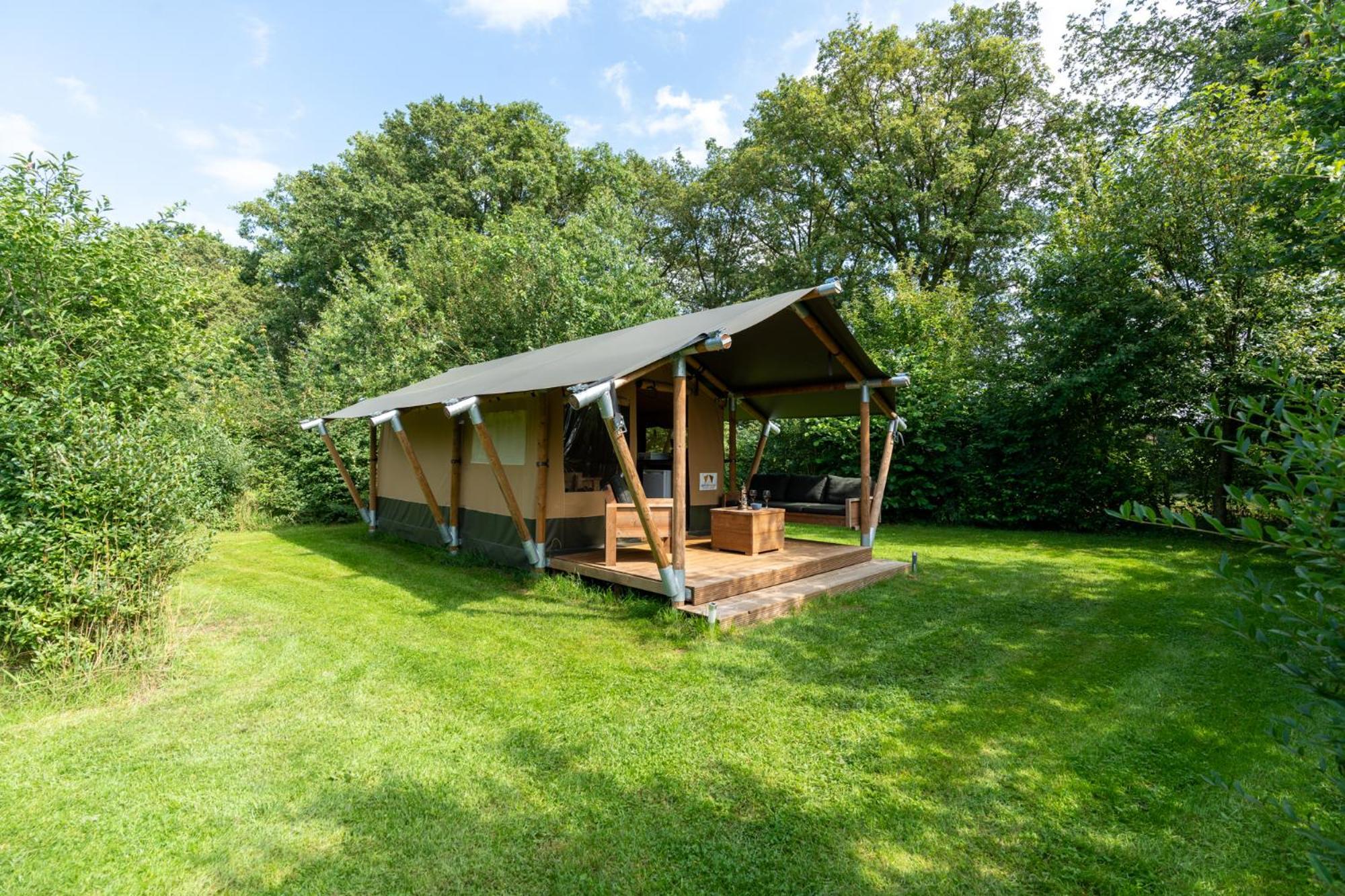 Safari Tent 1 Op Wellness Camping En B&B Stoltenborg Meddo Luaran gambar